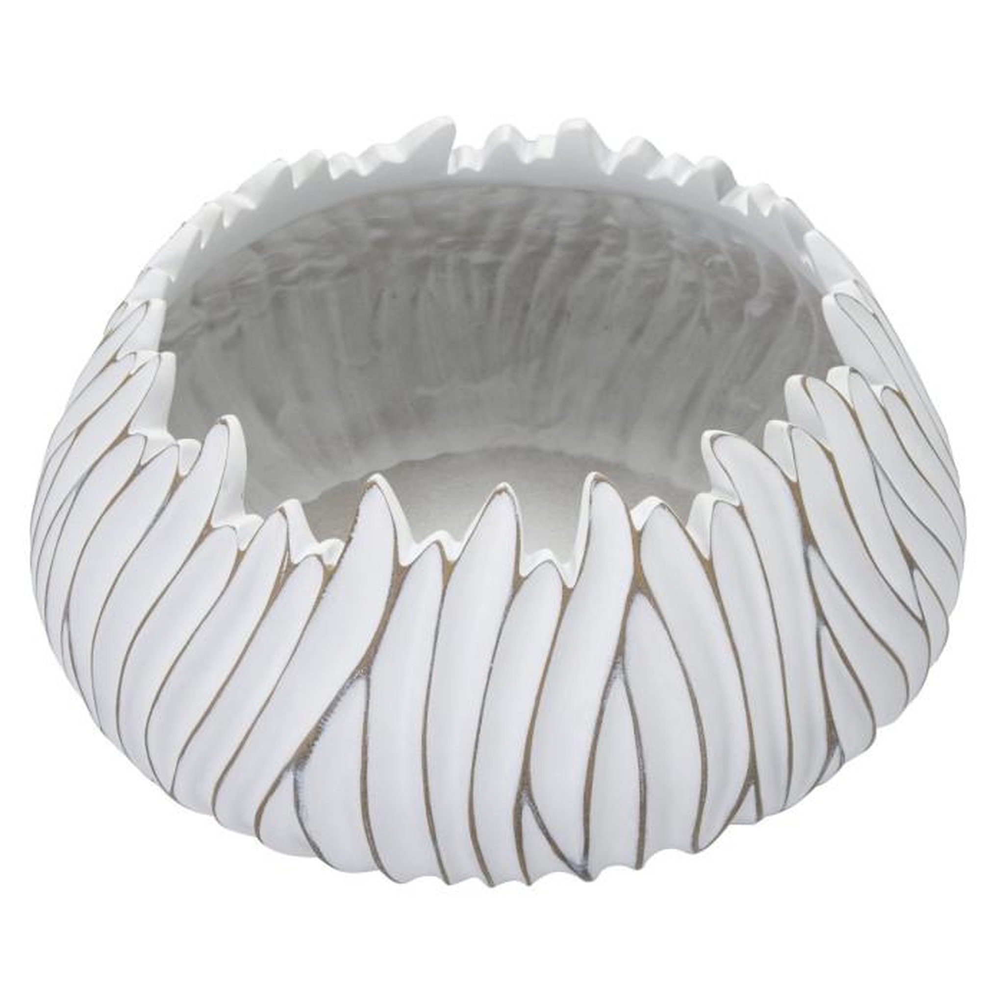 Voir la diapositive 2 : Paris Prix Cache-Pot Design en Relief  Honduras  40cm Blanc