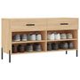 Voir la diapositive 3 : VIDAXL Banc à chaussures chêne sonoma 102x35x55 cm bois d ingénierie