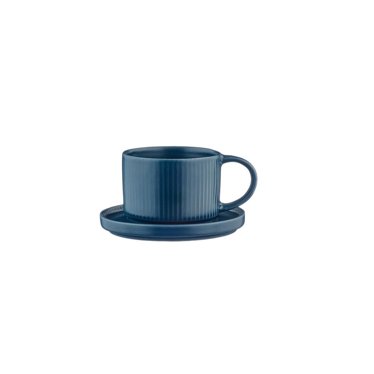 BJORN Tasse SCANDI 15cl et soucoupe Ø12cm - 8 pièces - Marine