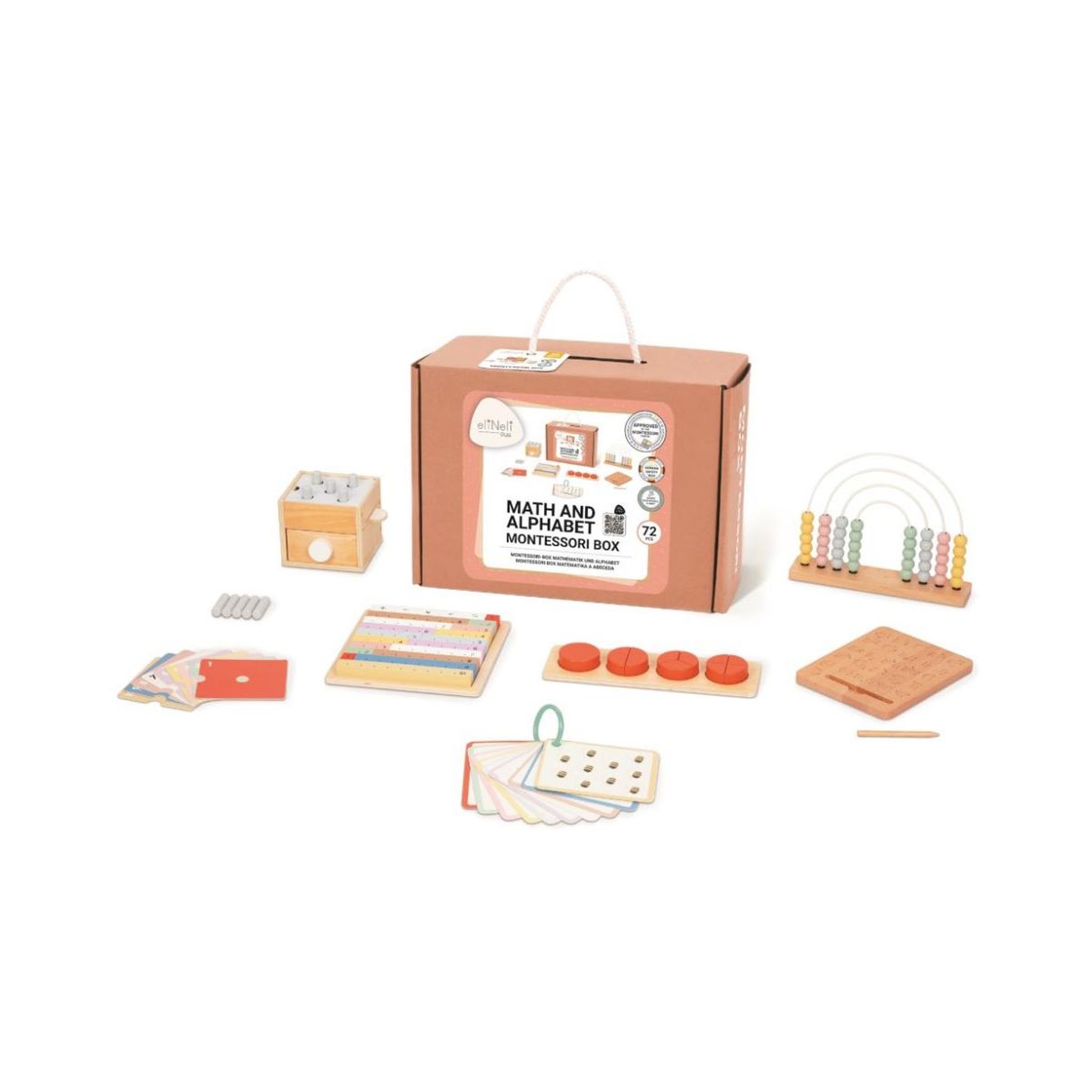 ELINELI Coffret Montessori 25+ mois - boîte éducative