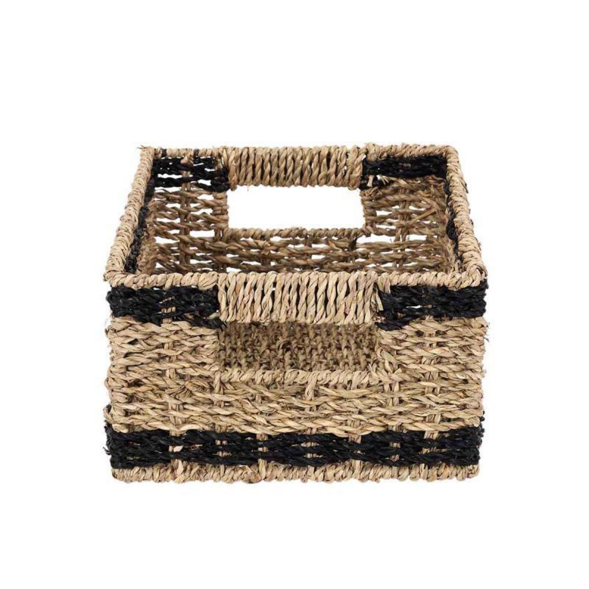 Paris Prix Lot de 3 Paniers de Rangement  Mirage  35cm Noir