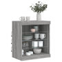 Voir la diapositive 4 : VIDAXL Buffet avec lumieres LED sonoma gris 60,5x37x67 cm