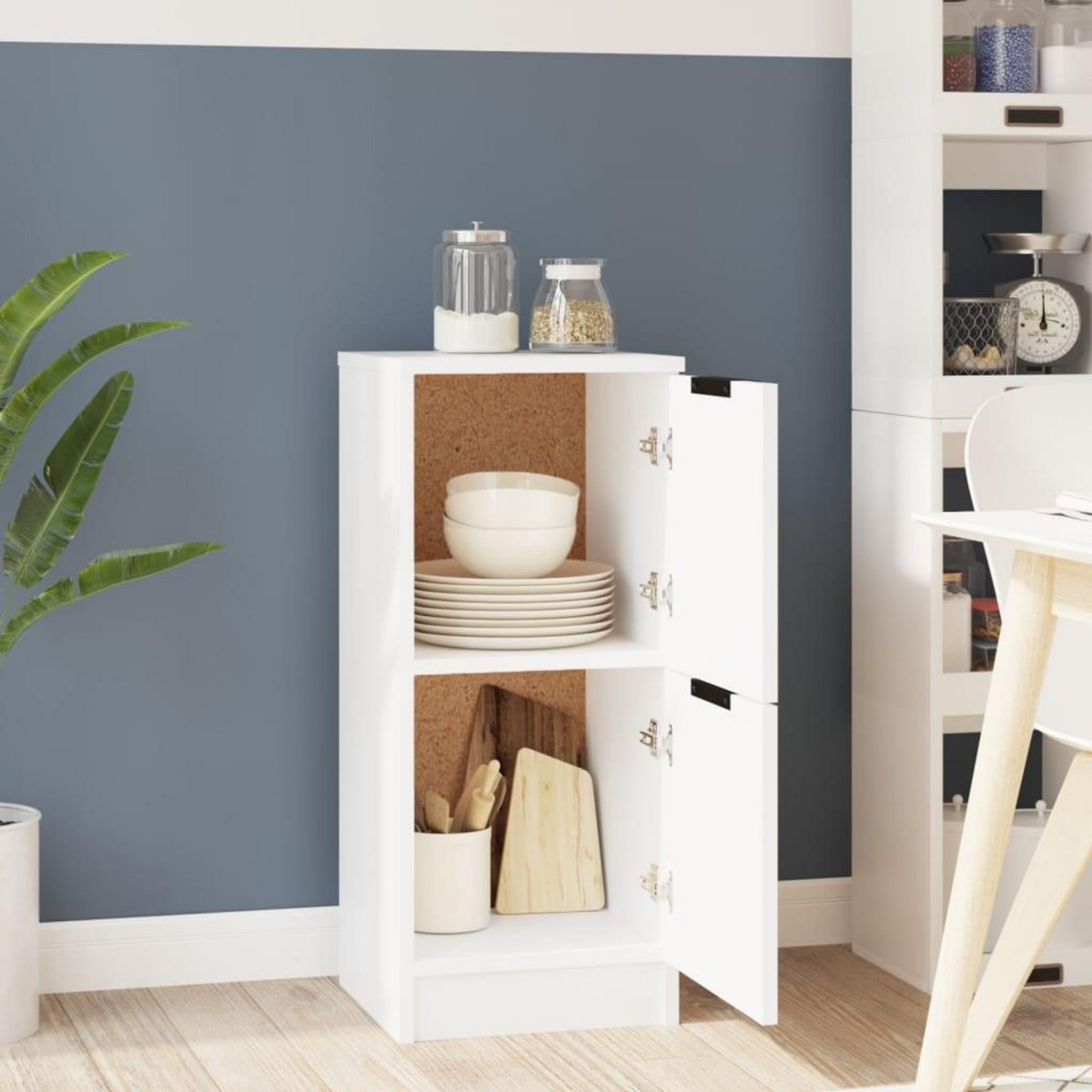 VIDAXL Buffet Blanc 30x30x70 cm Bois d'ingenierie