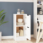 Voir la diapositive 3 : VIDAXL Buffet Blanc 30x30x70 cm Bois d'ingenierie