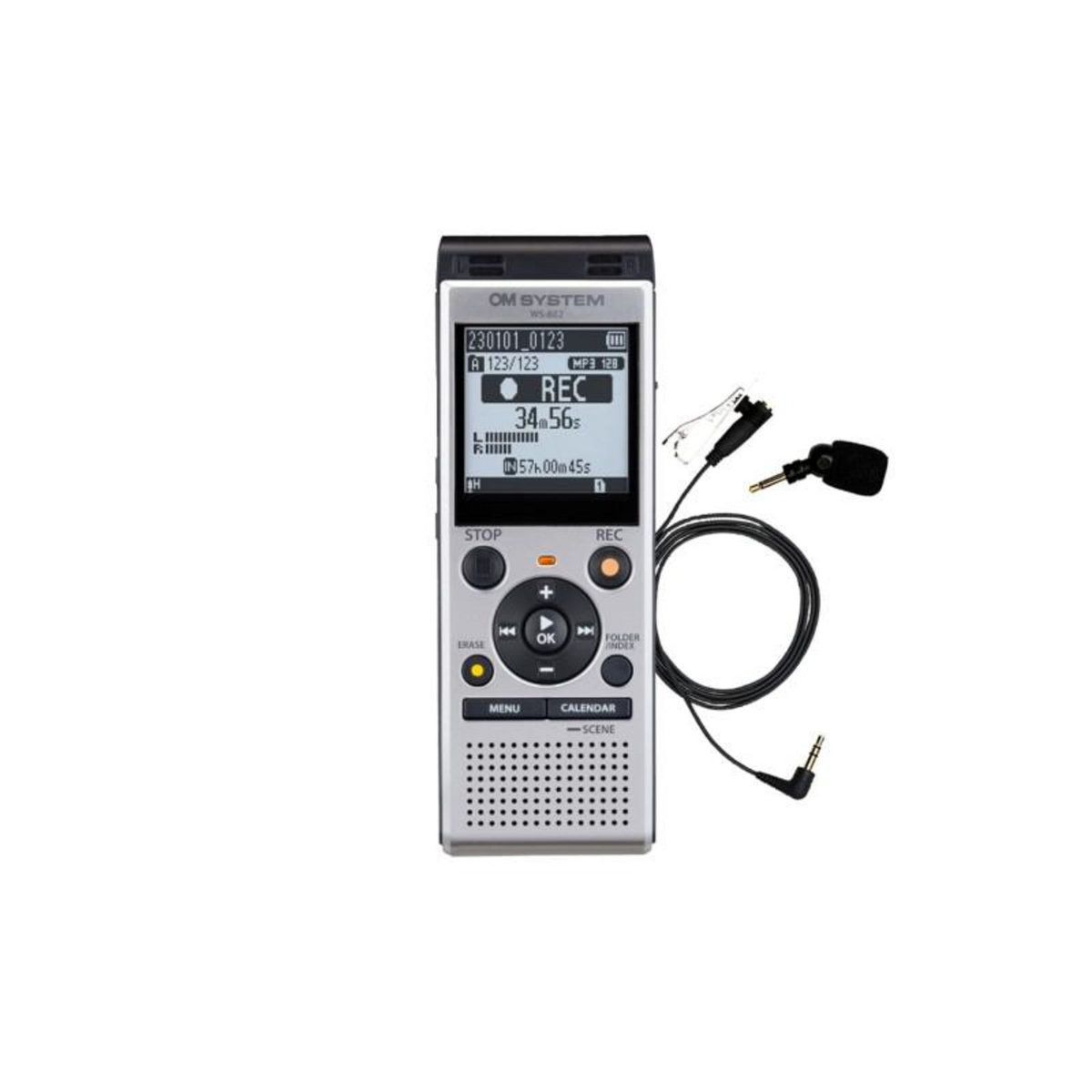OM SYSTEM Dictaphone Om System WS 882 (4GB) Stereo + ME52 Uni directional Microphone