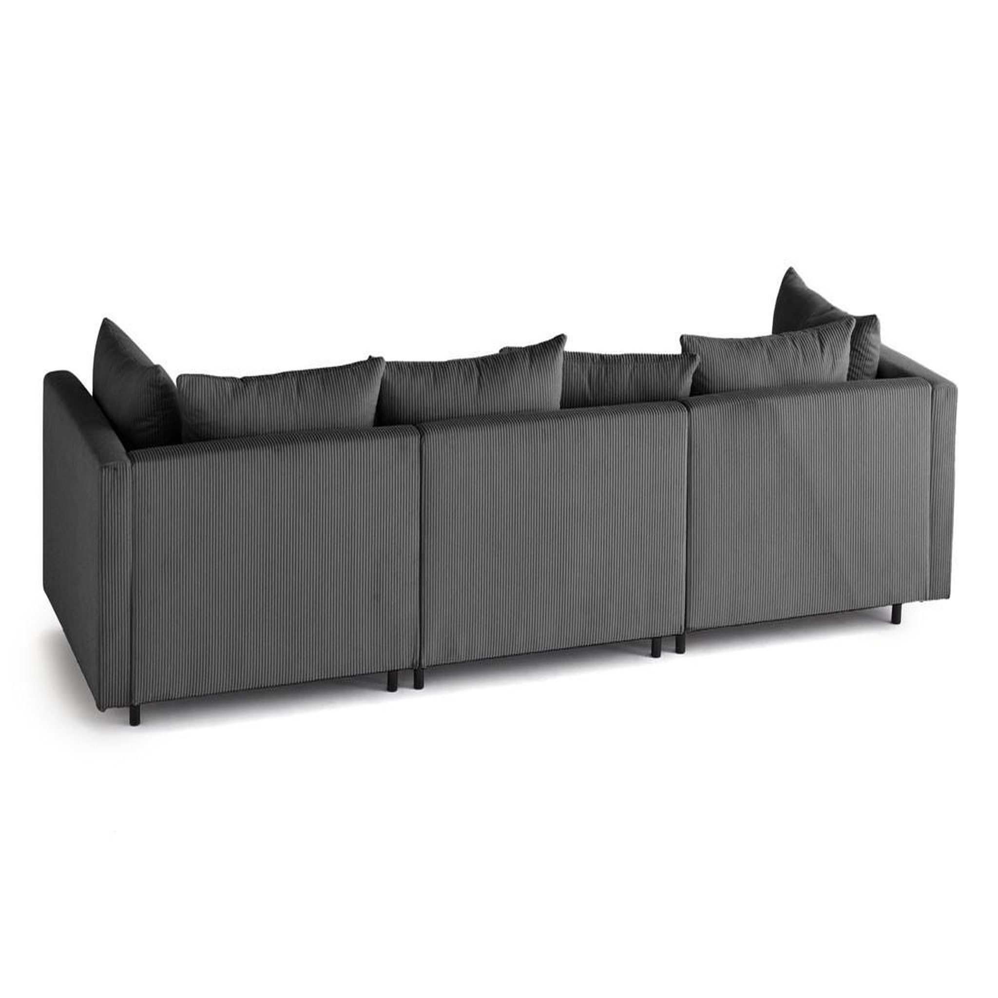 Voir la diapositive 4 : LISA DESIGN Edinburg - canapé modulable 3 places - velours côtelé