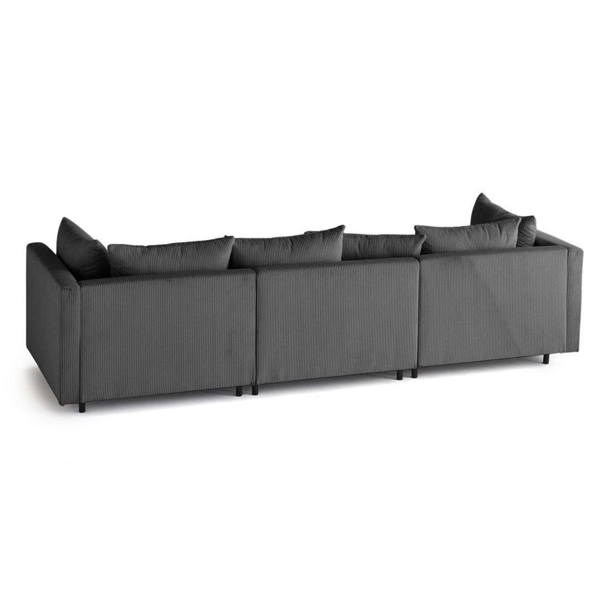 LISA DESIGN Edinburg - canapé modulable 3 places - velours côtelé