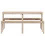 Voir la diapositive 4 : VIDAXL Table de pique-nique 160x134x75 cm bois massif de pin