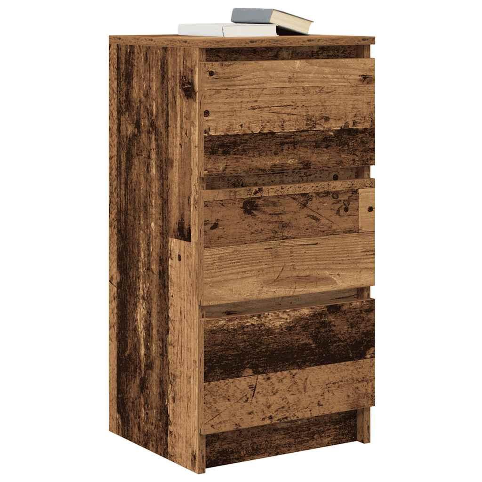 Voir la diapositive 4 : VIDAXL Buffet vieux bois 37,5x35x76 cm bois d'ingenierie