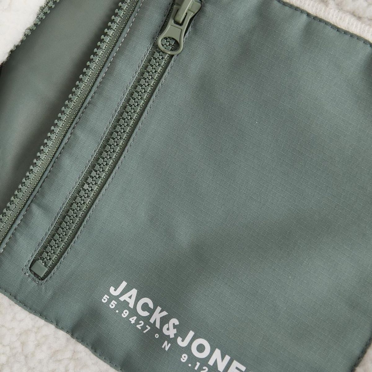 Jack & Jones Veste Sherpa /Vert Homme Jack & Jones Esterbro Teddy