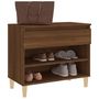 Voir la diapositive 4 : VIDAXL Armoire a chaussures Chene marron 70x36x60 cm Bois d'ingenierie