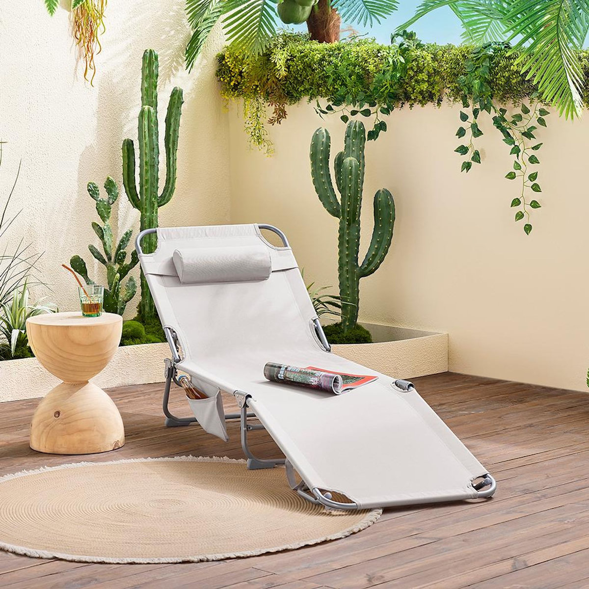 SOBUY SoBuy - Chaise Longue Pliable - Fonctionnel - OGS35