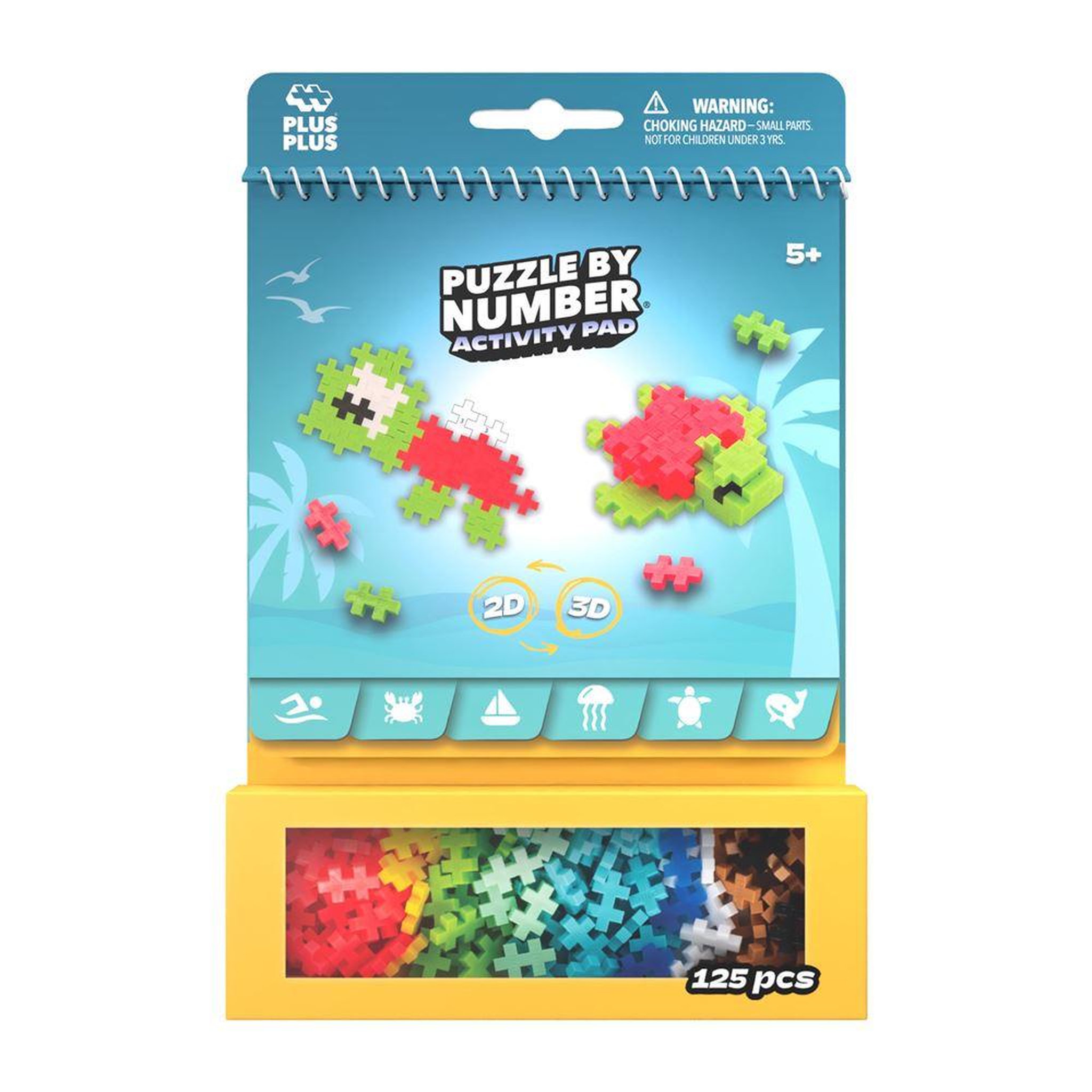 PlusPlus Jeu de construction Plus Plus Bloc d activité Océan 125 pièces