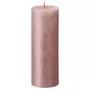 BOLSIUS Bolsius Bougies pilier rustiques Shimmer 4 pcs 190x68 mm Rose
