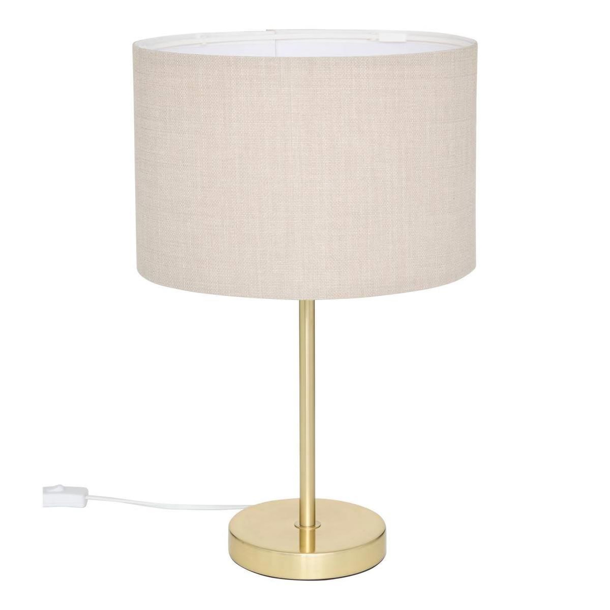 Voir la diapositive 3 : ATMOSPHERA Abat-jour en lin  beline  30cm beige