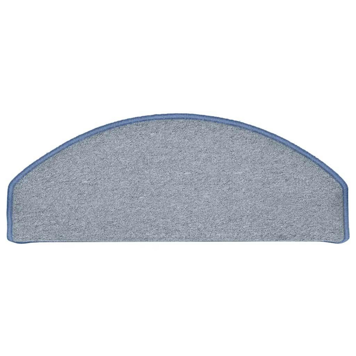 VIDAXL Tapis d'escalier 30 pcs gris clair et bleu 65x24x4 cm