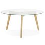 Voir la diapositive 3 : Paris Prix Table Basse Design  Kastra  90cm Transparent