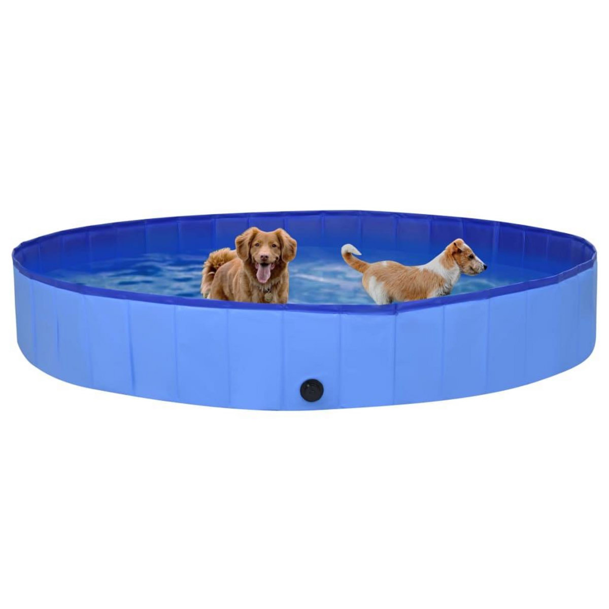 VIDAXL Piscine pliable pour chiens Bleu 300x40 cm PVC