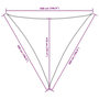 Voir la diapositive 6 : VIDAXL Voile de parasol tissu oxford triangulaire 5x5x5 m terre cuite