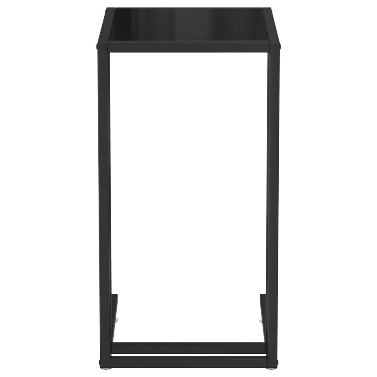 VIDAXL Table d'appoint pour ordinateur Noir 50x35x65 cm Verre trempe