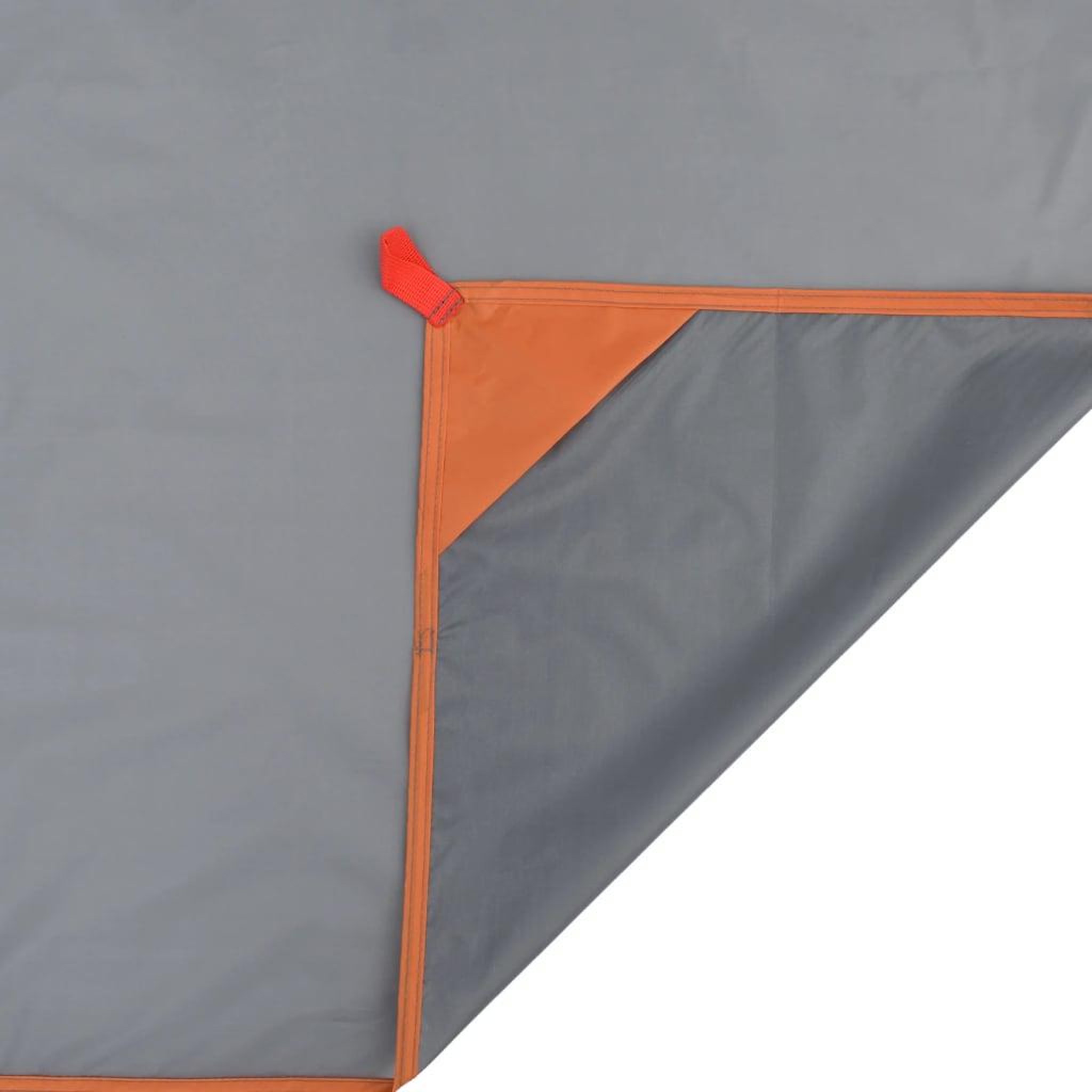 Voir la diapositive 4 : VIDAXL Couverture de pique-nique avec piquets gris et orange 205x155cm
