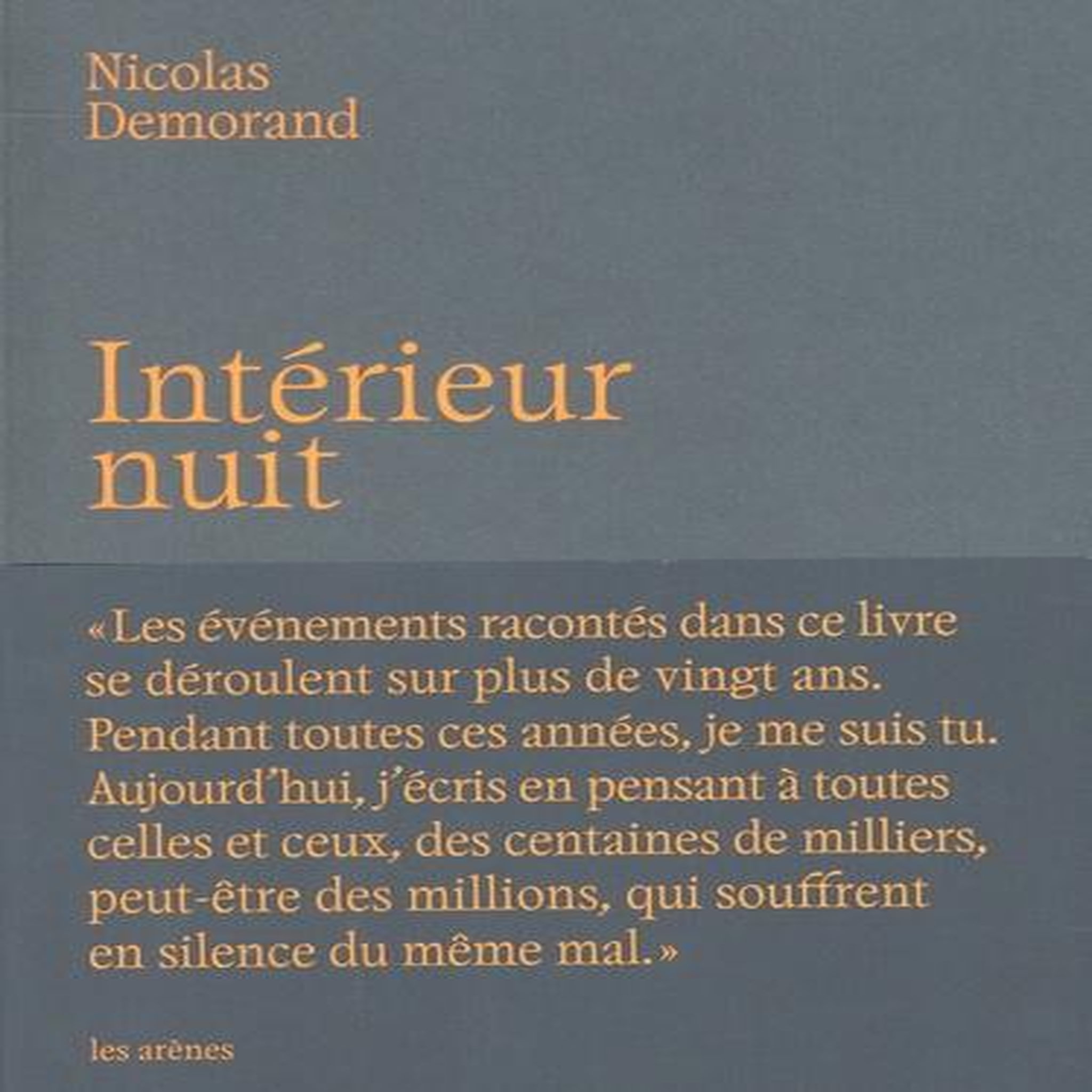 INTERIEUR NUIT, Demorand Nicolas