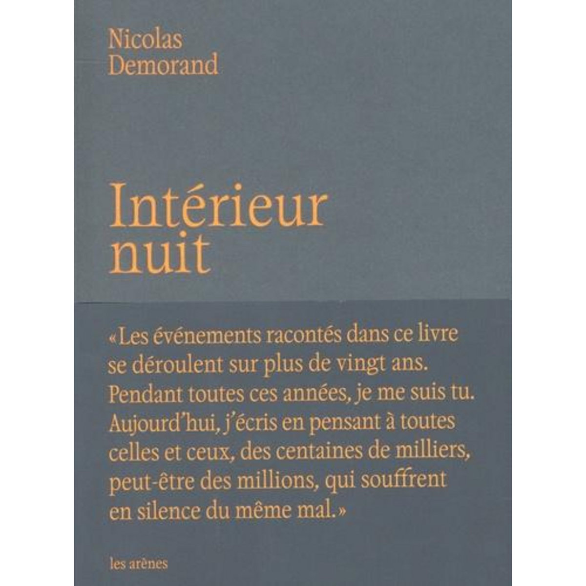 INTERIEUR NUIT, Demorand Nicolas