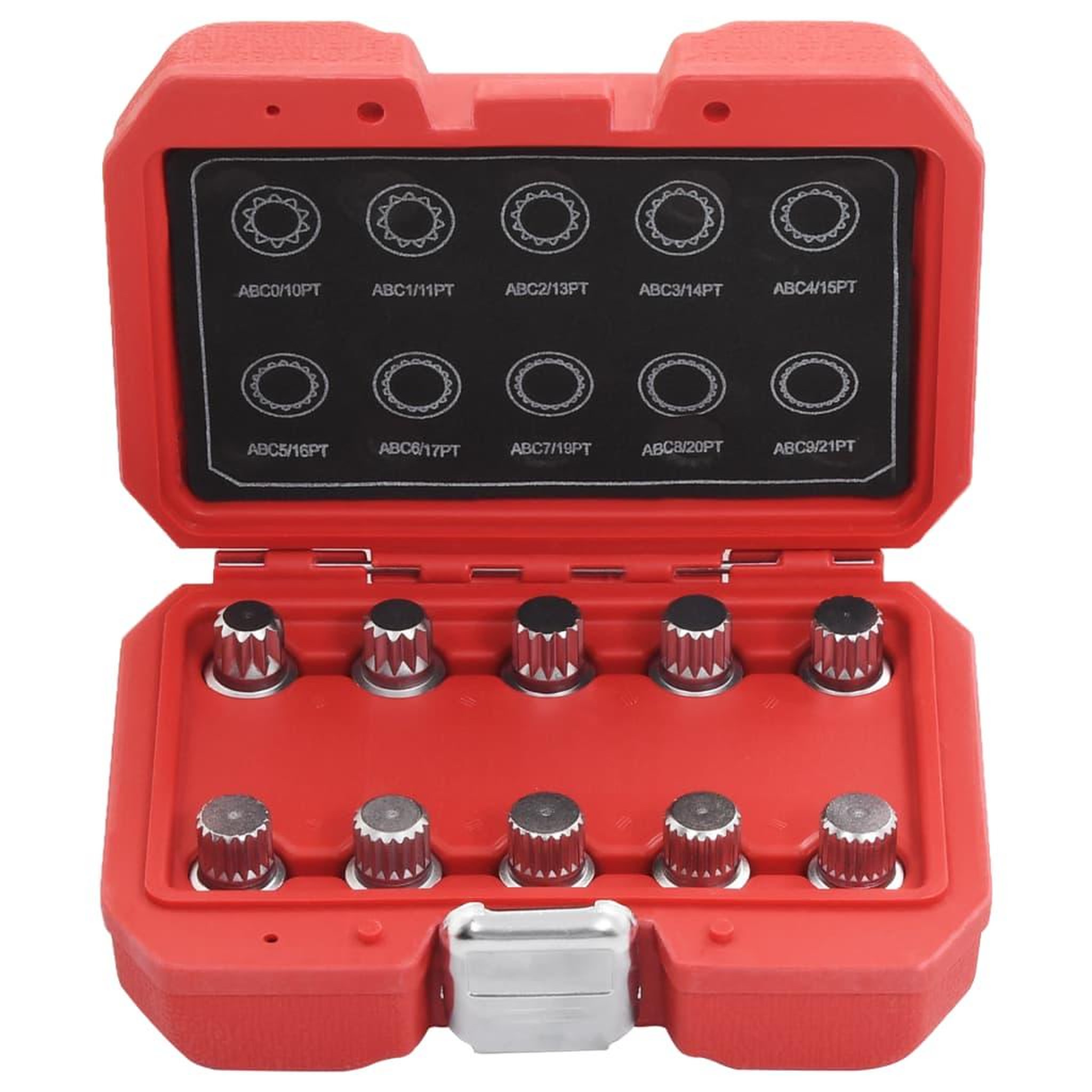Voir la diapositive 2 : VIDAXL Jeu de cles pour ecrou de blocage de roue 10 pcs pour vw