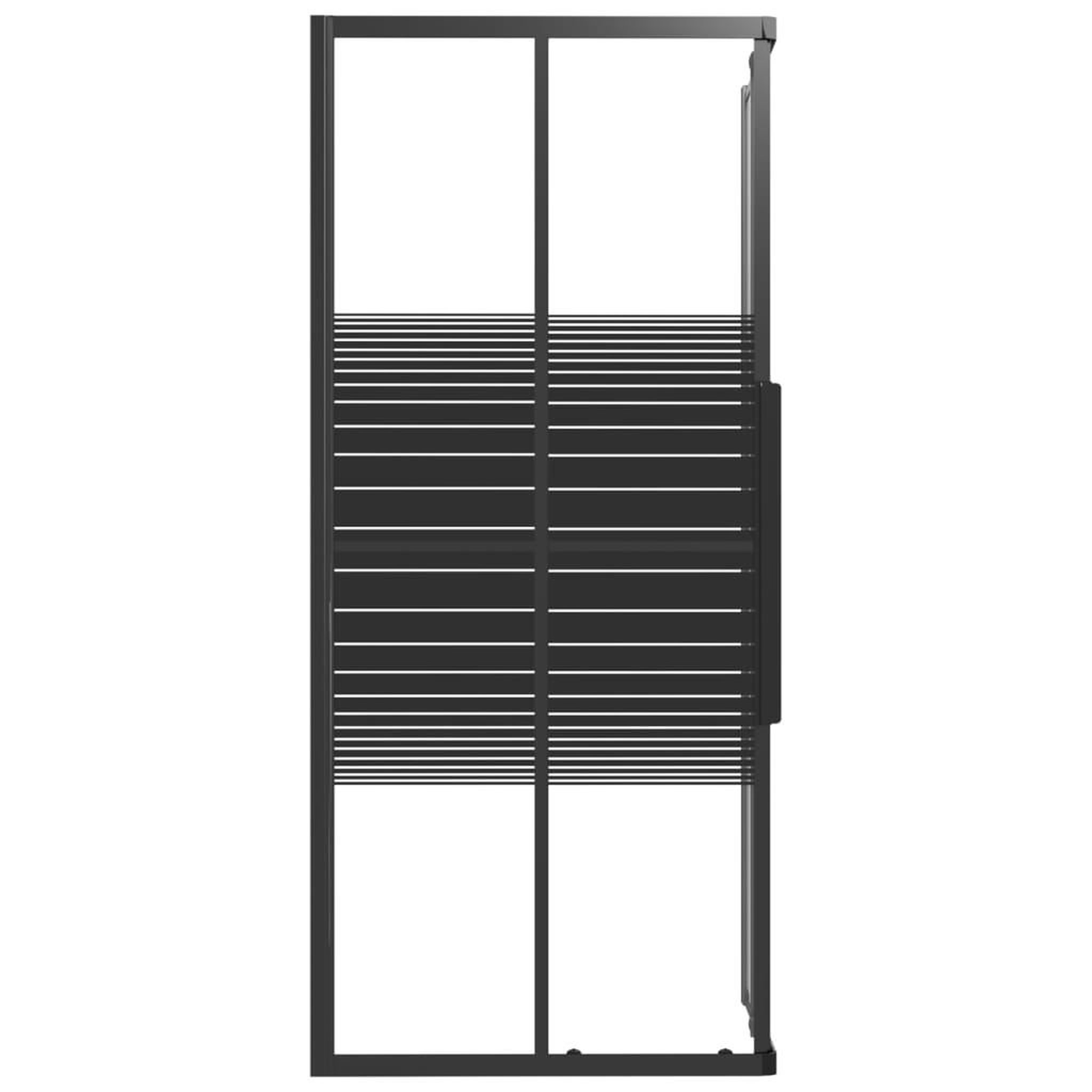 Voir la diapositive 4 : VIDAXL Cabine de douche a rayures ESG 90x70x180 cm Noir