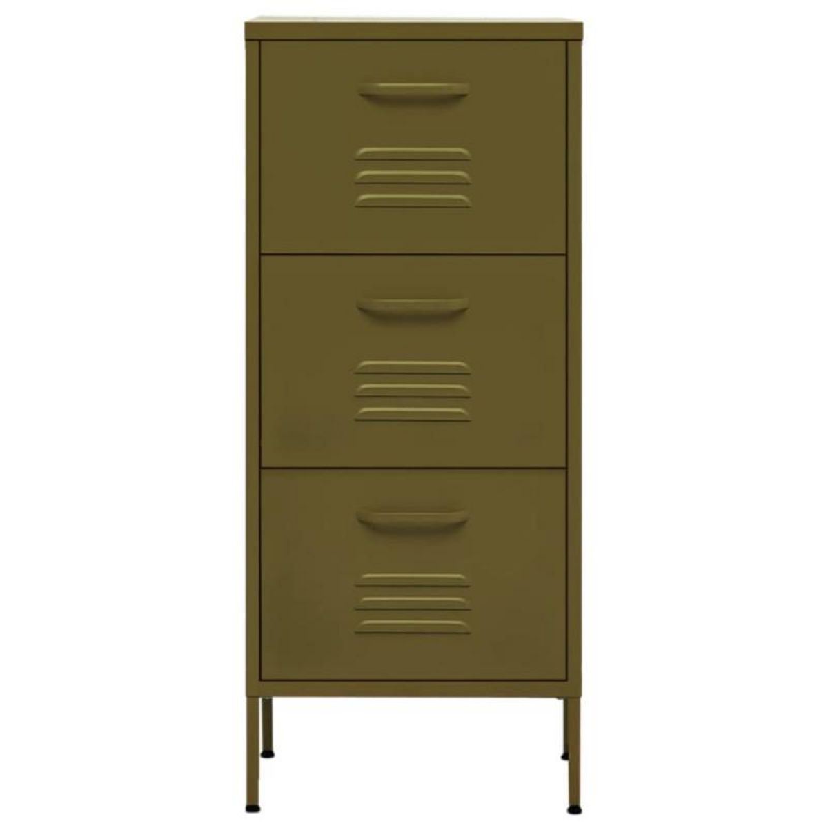 VIDAXL Armoire de rangement Vert olive 42,5x35x101,5 cm Acier