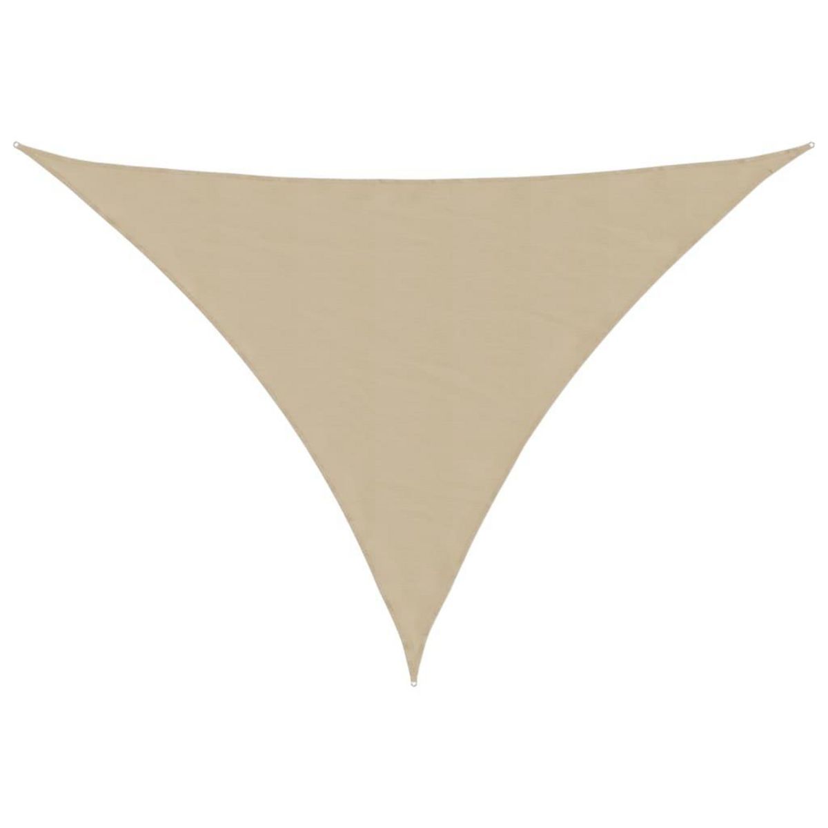 VIDAXL Voile de parasol Tissu Oxford triangulaire 4x5x6,4 m beige