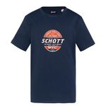 Schott T shirt  Garçon Schott USTOUR. Coloris disponibles : Bleu