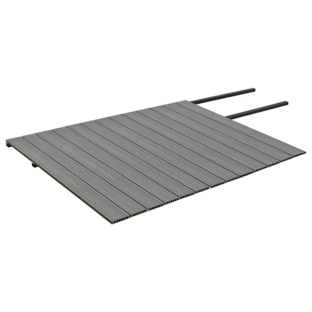 VIDAXL Panneaux de terrasse et accessoires WPC Marron/gris 26 m^2 2,2 m