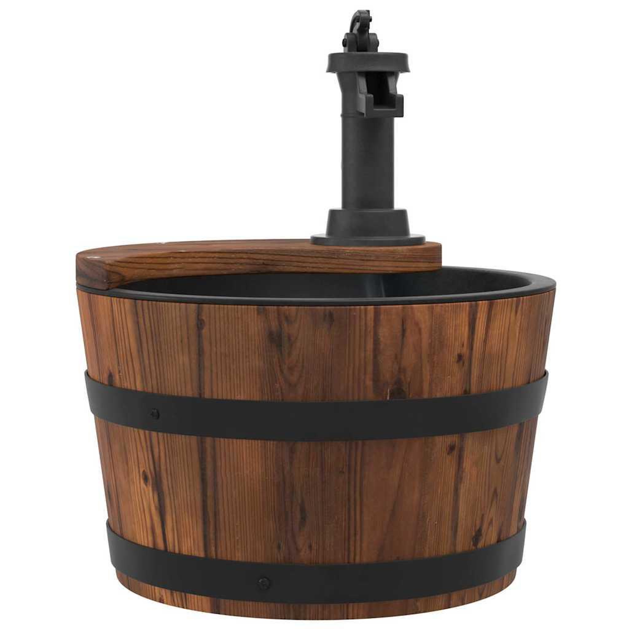 Voir la diapositive 2 : VIDAXL Fontaine a eau avec pompe 28x28x34,5 cm bois de sapin massif