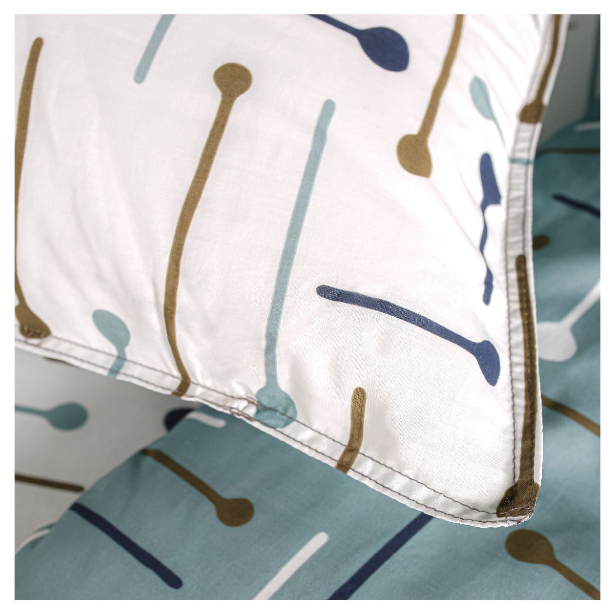 Parure housse de couette fantaisie en coton 57 fils ASTRID