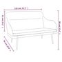 Voir la diapositive 6 : VIDAXL Banc Gris fonce 110x76x80 cm Velours