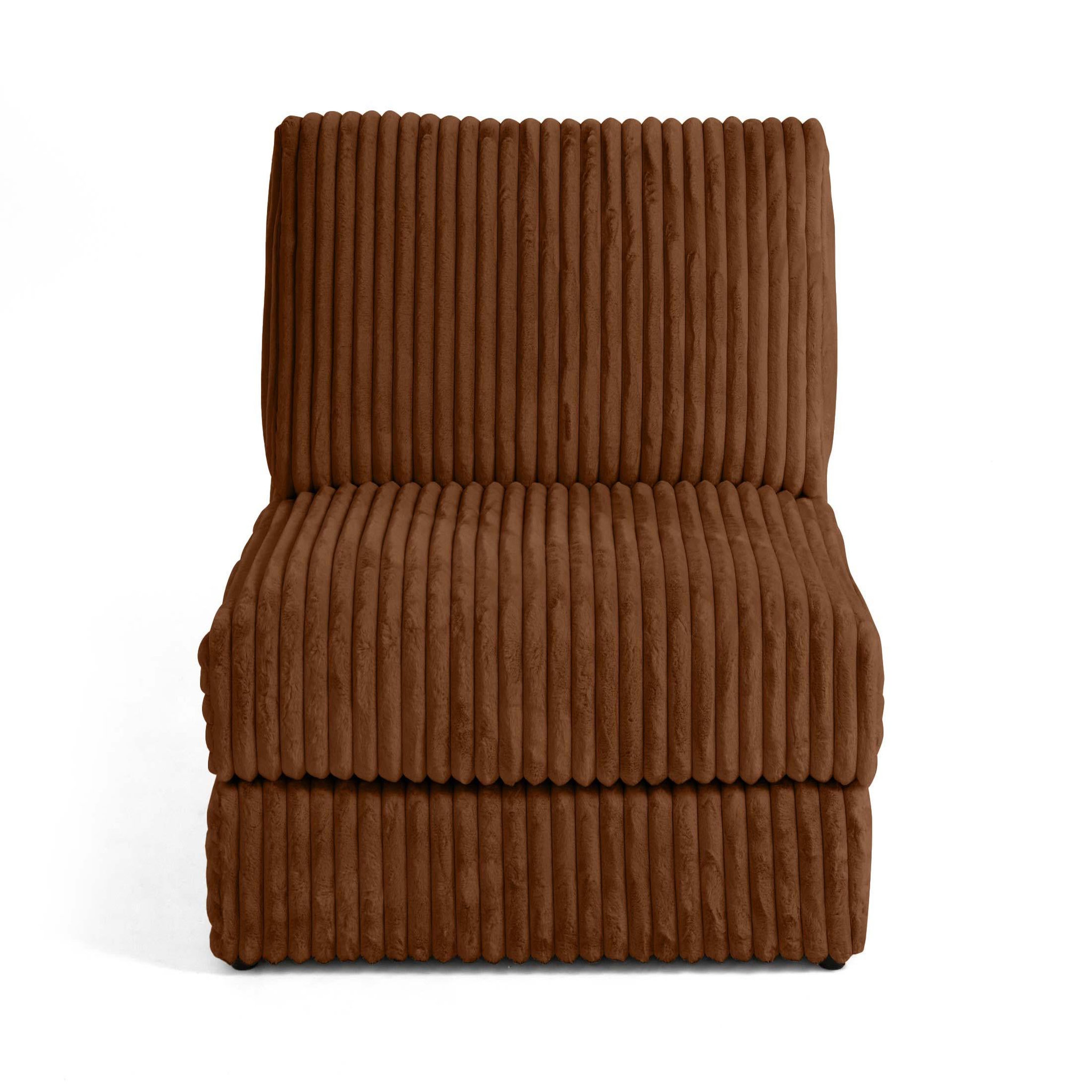Voir la diapositive 6 : LISA DESIGN Jasper - module d'assise - en fausse fourrure côtelée