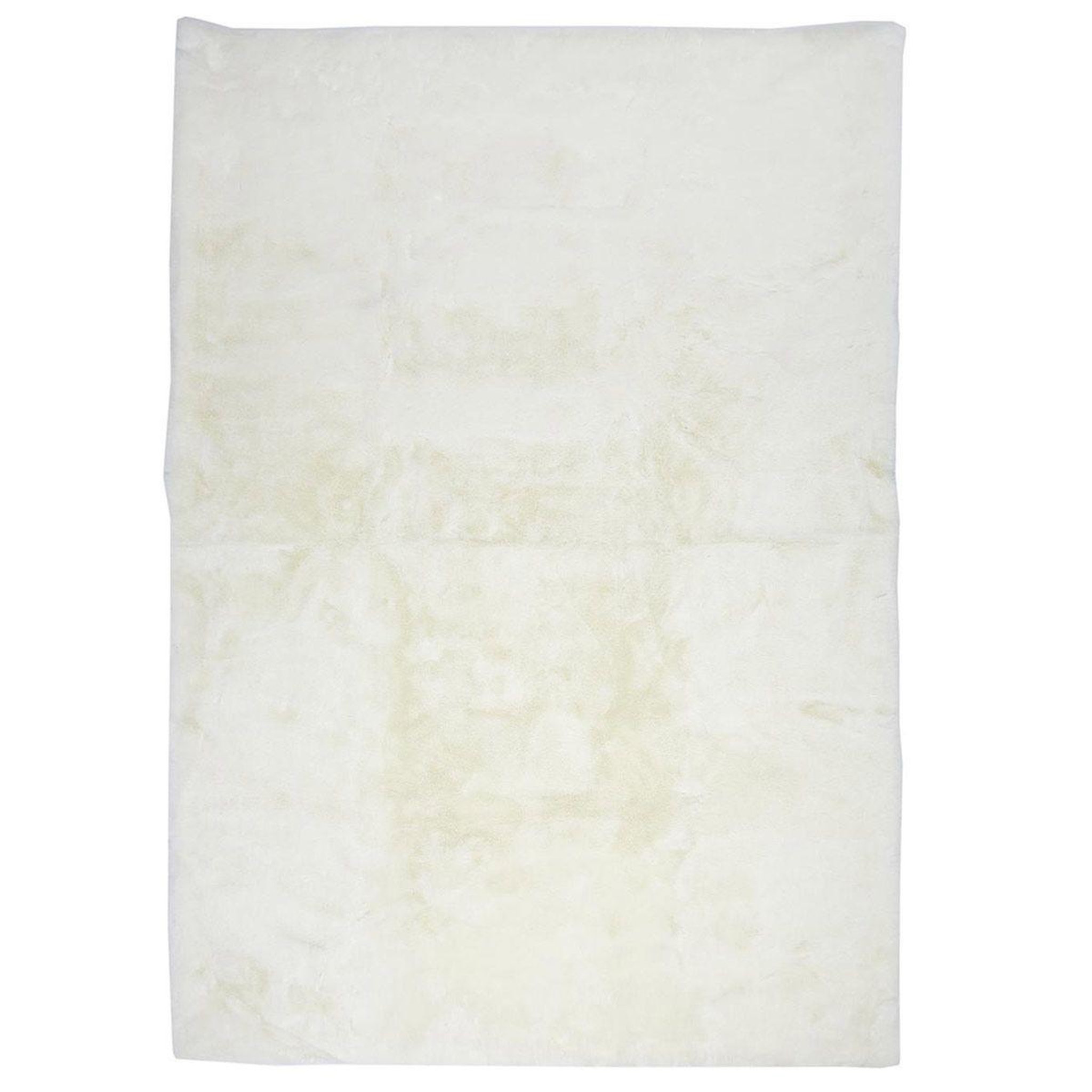 The Home Deco Factory Tapis imitation fourrure  fin  120x170cm écru