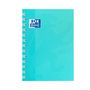 Voir la diapositive 1 : OXFORD Agenda scolaire journalier à spirale 12x18cm Soft Touch turquoise 2023-2024