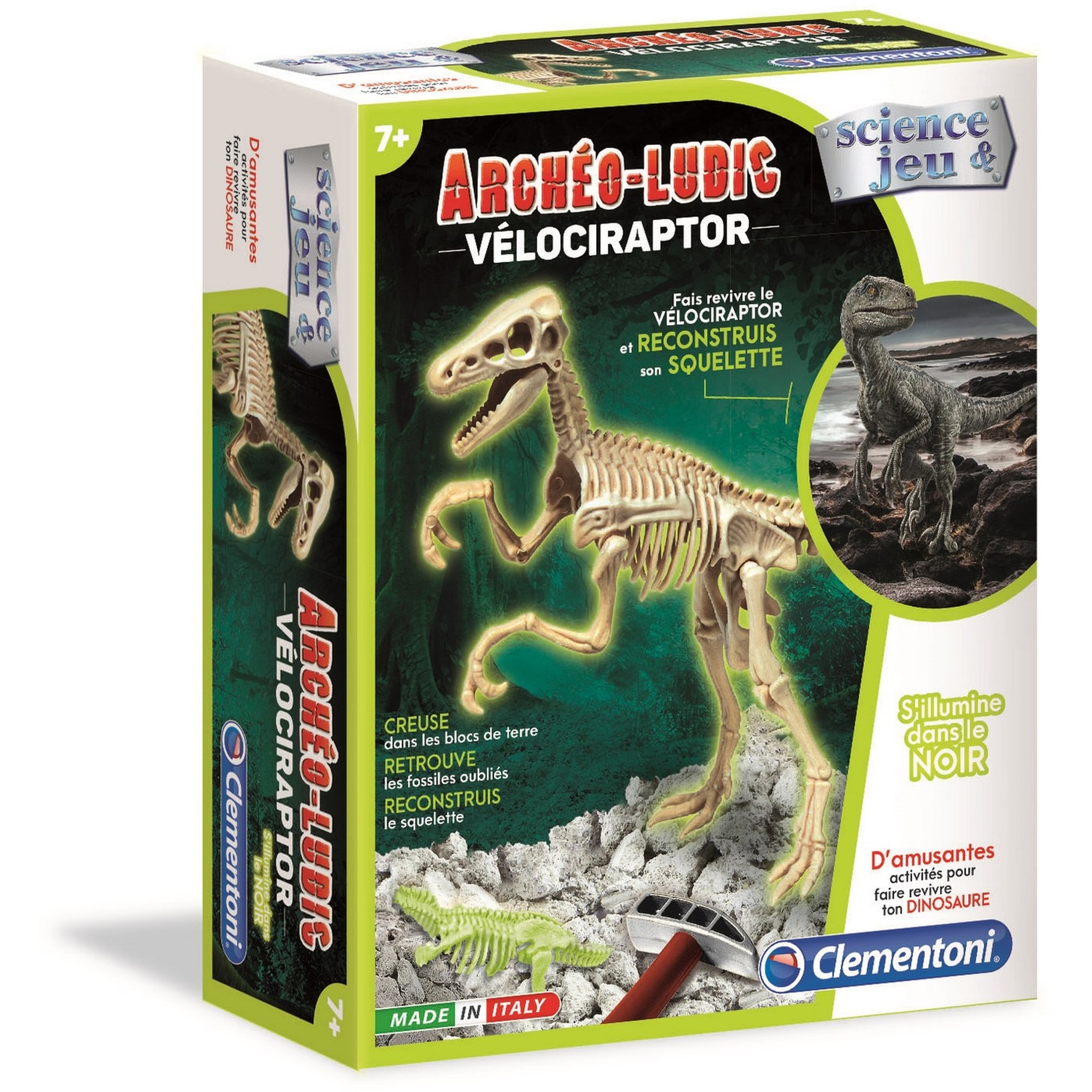 Voir la diapositive 5 : CLEMENTONI Archéo ludic Vélociraptor
