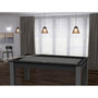 Voir la diapositive 2 : Paris Prix Table de Billard Convertible  Ohio  185cm Gris & Noir Grainé