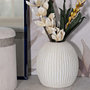 Voir la diapositive 4 : Paris Prix Vase Design Rainuré  Icicle  38cm Crème