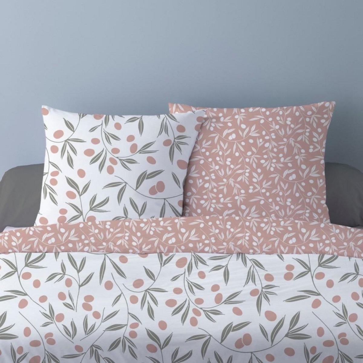 Dourev Housse de couette 240x220 MISAKI ROSE + 2 taies