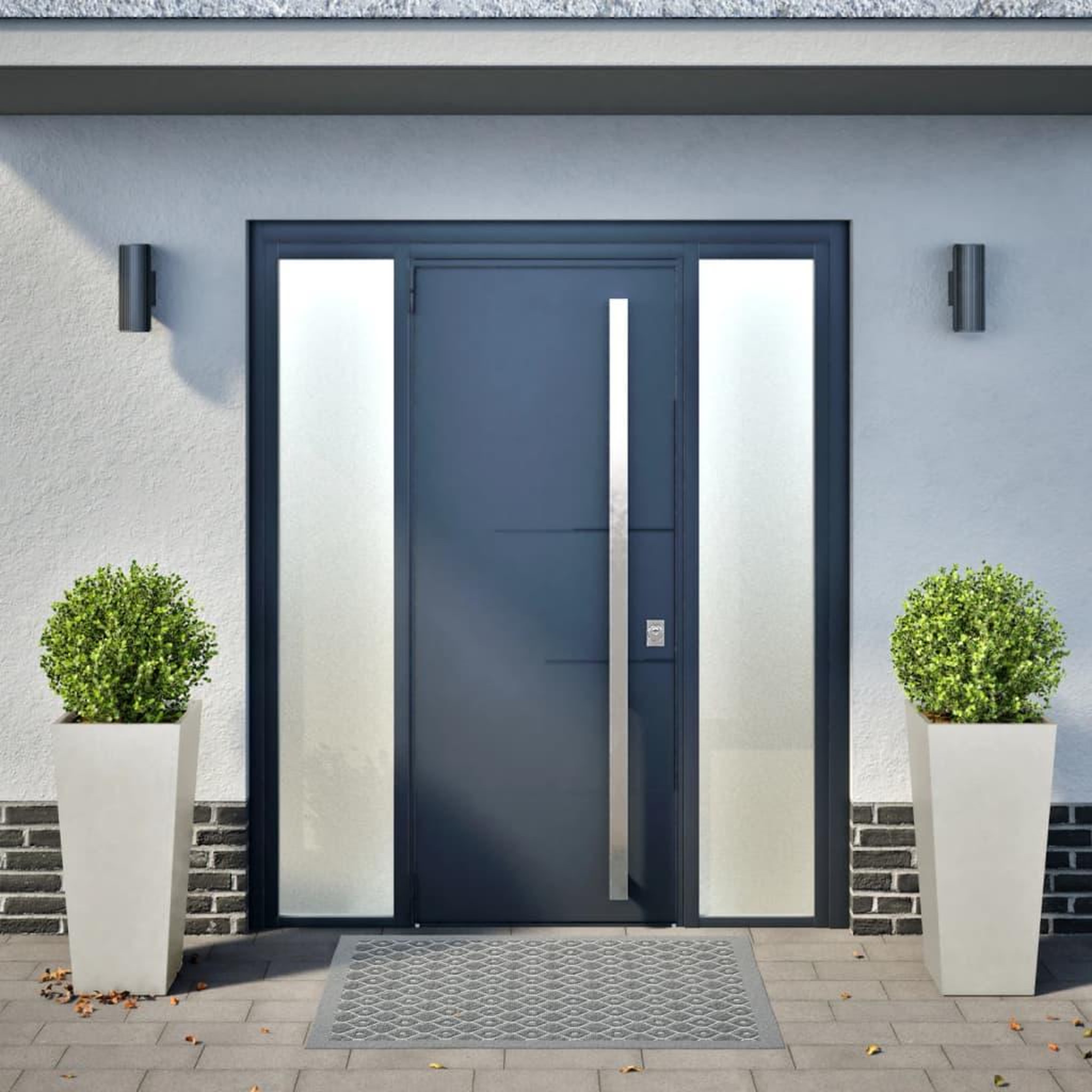 Voir la diapositive 3 : VIDAXL Jardinieres 2 pcs 35x35x75 cm acier inoxydable