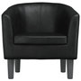 Voir la diapositive 3 : VIDAXL Fauteuil noir similicuir