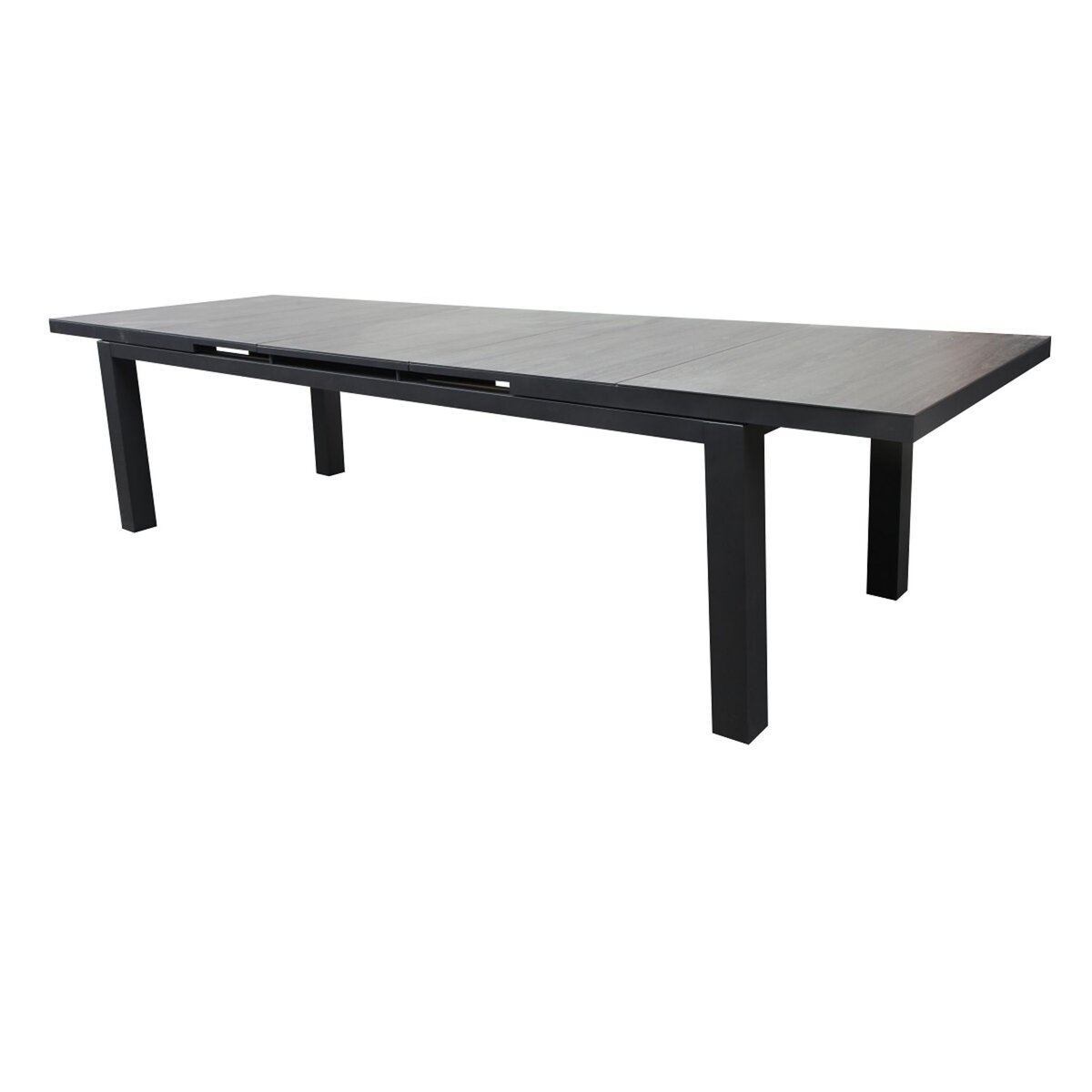 GARDENSTAR Table de jardin aluminium gris 256.8/321x100cm TOUQUET