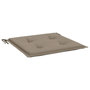 Voir la diapositive 5 : VIDAXL Coussins de chaise jardin lot de 6 taupe 40x40x3cm tissu oxford