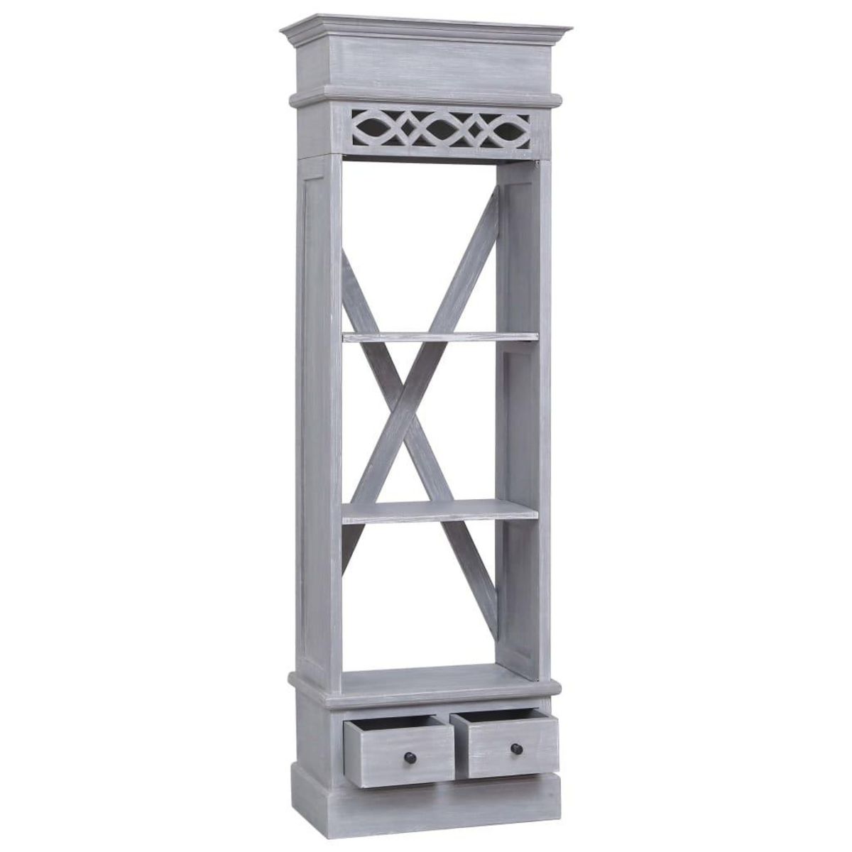 VIDAXL Buffet 60x30x175 cm Bois d'acajou massif