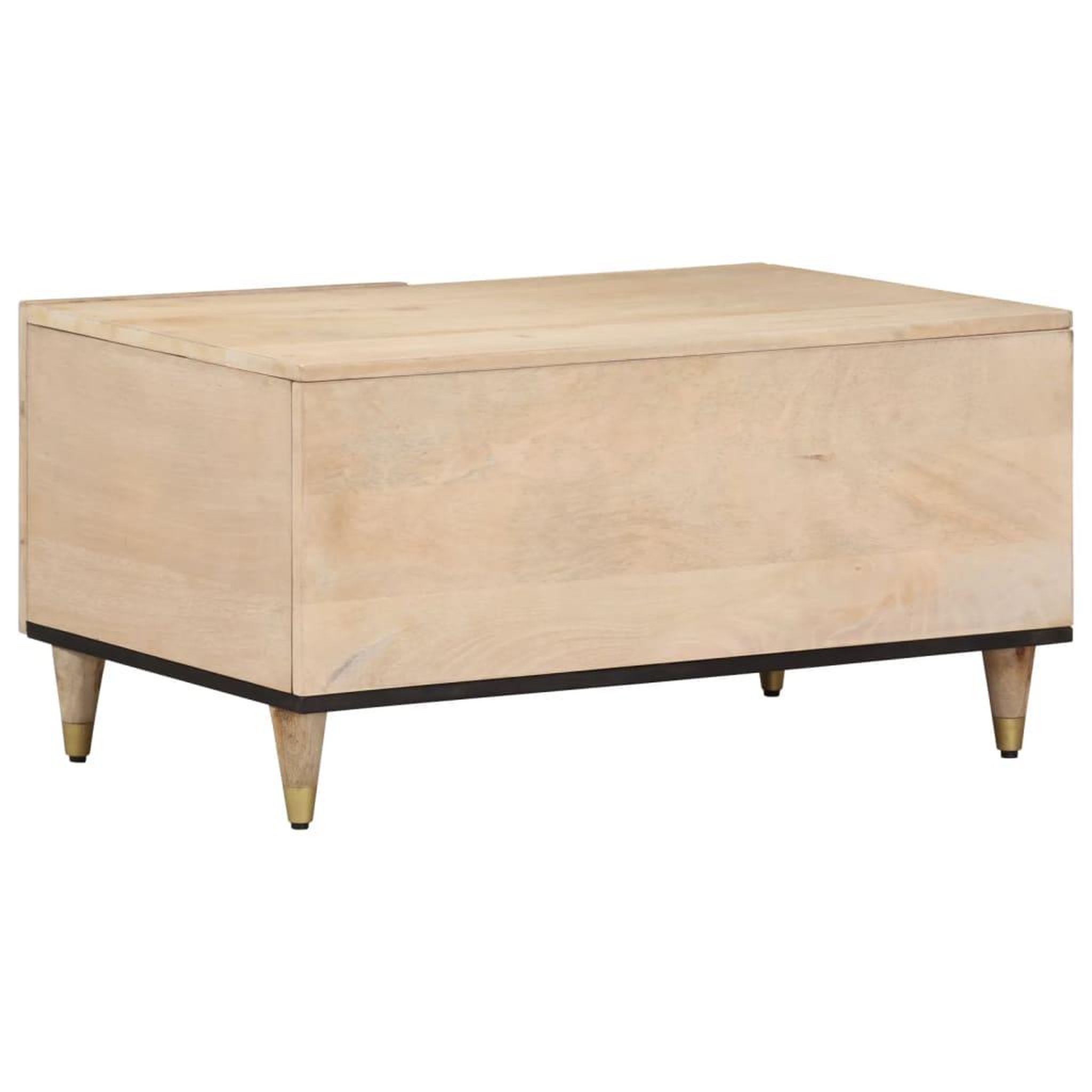 Voir la diapositive 5 : VIDAXL Table basse 80x50x40 cm bois de manguier massif