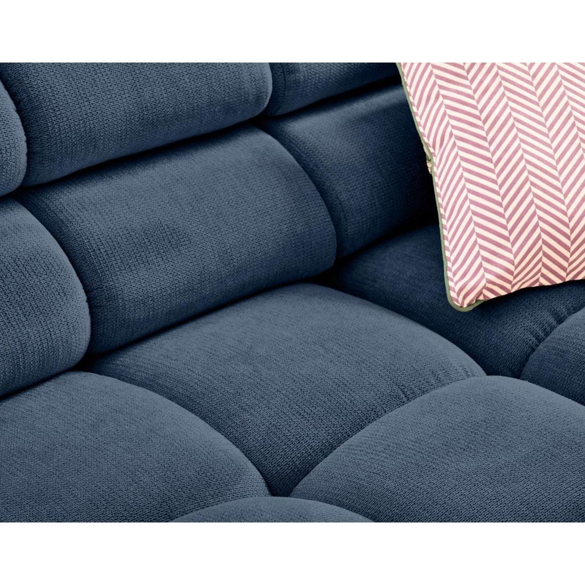 LISA DESIGN Matera - canapé d'angle gauche 3 places avec têtières réglables en tissu texturé